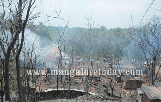 Tanker catches fire in Uppinangdy